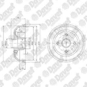 DELPHI BF471 Kampana Arka Abssiz Corsa C 1.0 1.2 00-
